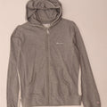 Champion Womens Heritage Classics Zip Hoodie πουλόβερ UK 14 Medium Grey