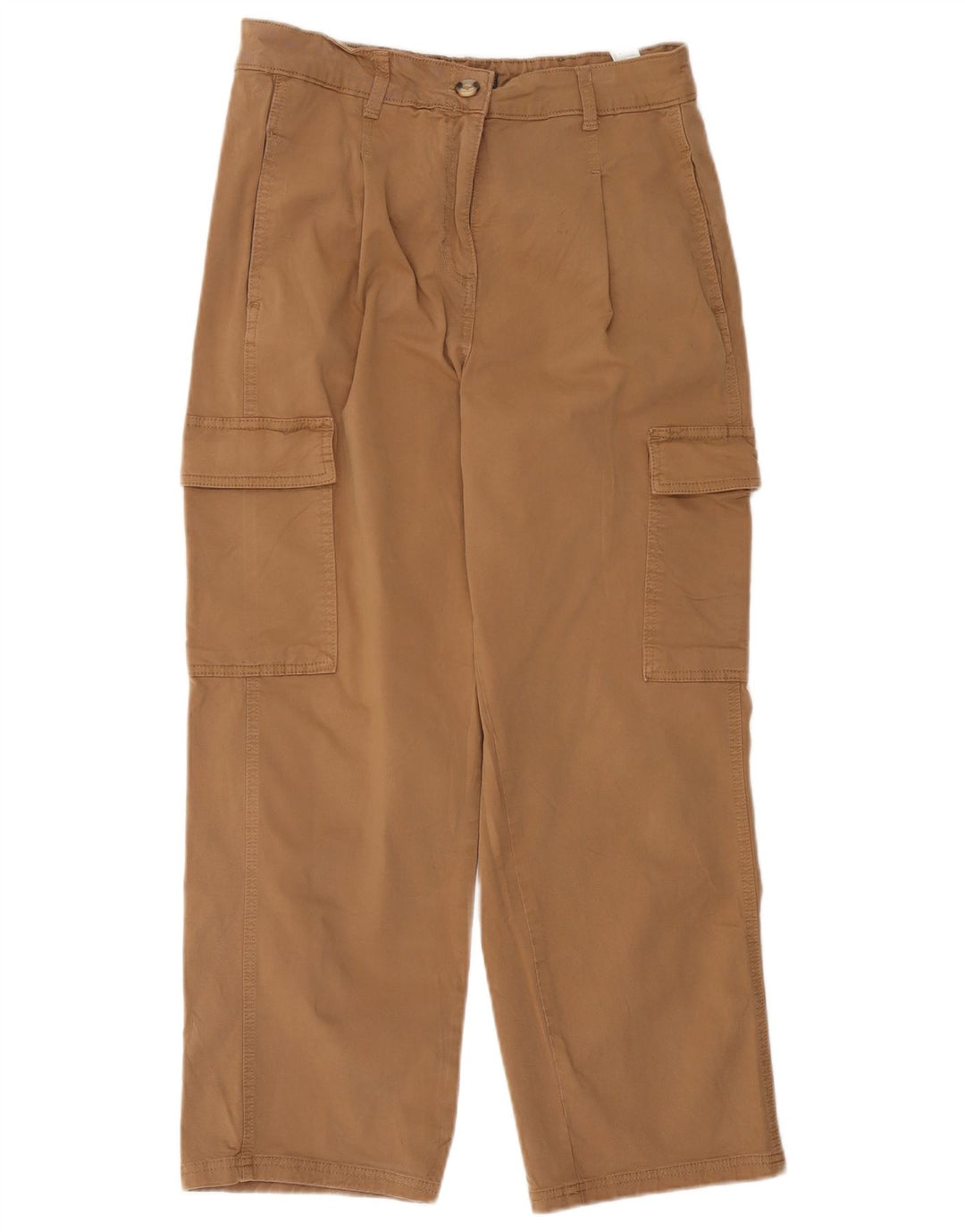 Marks & Spencer Γυναικείο Παντελόνι Crop Cargo UK 12 Medium W34 L26 Beige