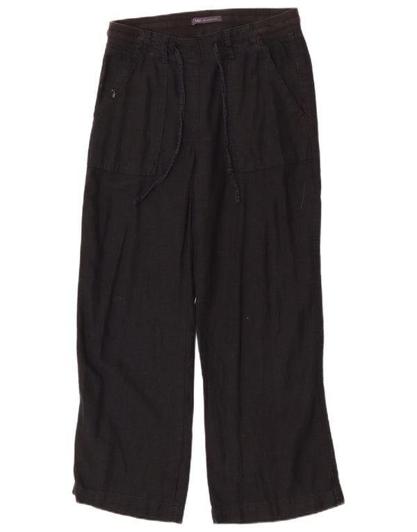 Marks & Spencer Γυναικείο φαρδύ παντελόνι casual UK 8 Small W28 L27 Black
