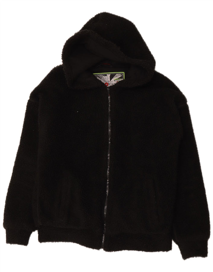 Mistral Ανδρικό μπουφάν Fleece με κουκούλα UK 38 Medium Μαύρο Πολυεστέρας