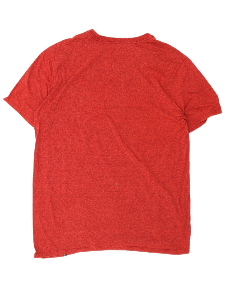 Ανδρικό T-Shirt Hurley Top Large Red Flecked Polyester