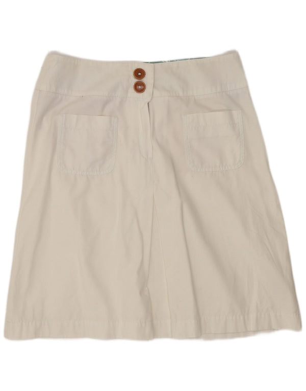 Γυναικεία φούστα Boden A-Line UK 16 Large W32 Λευκή Βαμβακερή