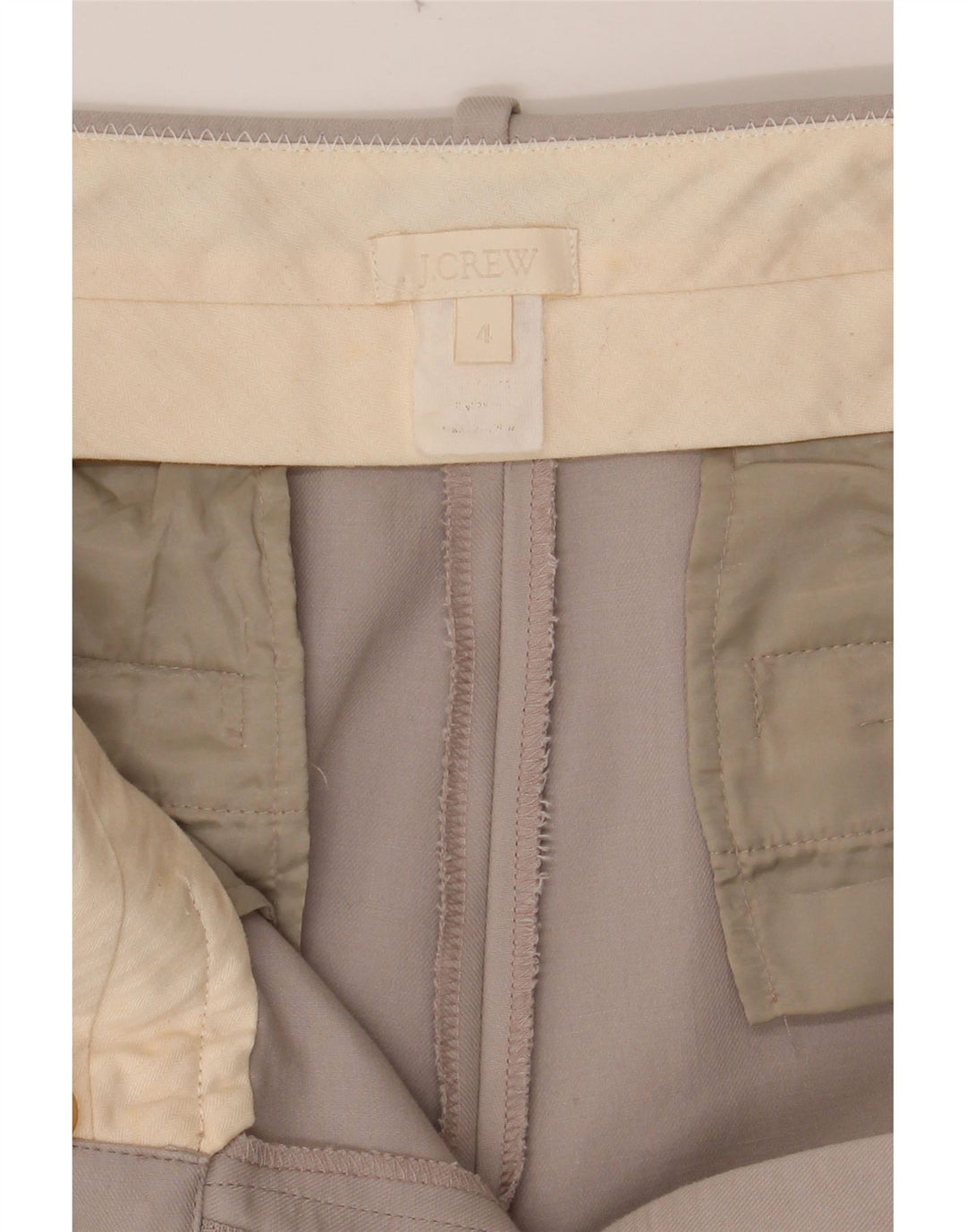 J. CREW Womens Bootcut Chino Trousers US 4 Small W28 L32 Grey