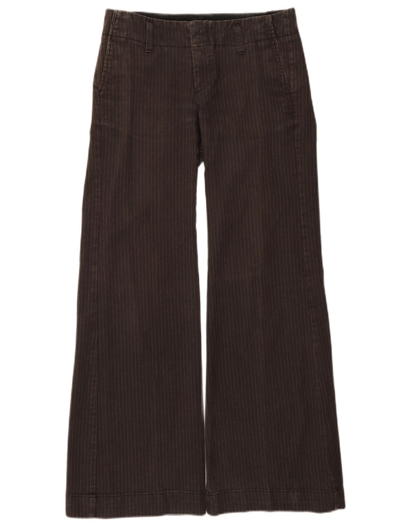 Gap Γυναικείο παντελόνι Chino Flare US 4 Small W28 L30 Brown Pinstripe