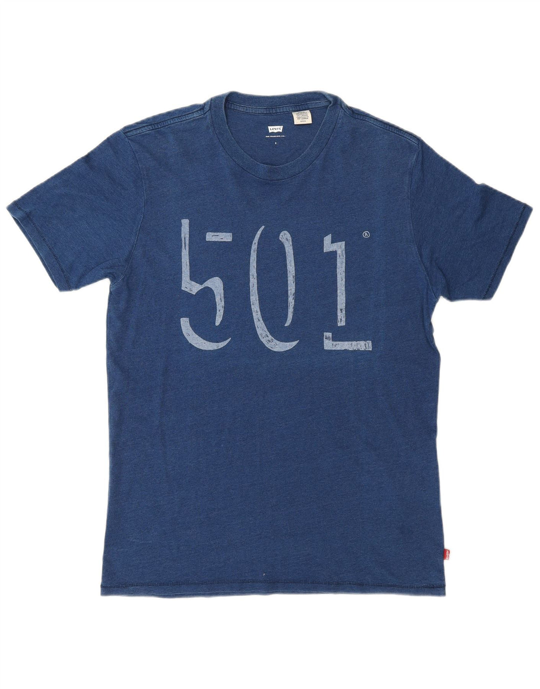Ανδρικό γραφικό T-Shirt Levi's Top Μικρό Μπλε Βαμβακερό