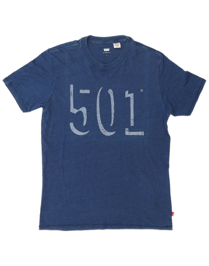 Ανδρικό γραφικό T-Shirt Levi's Top Μικρό Μπλε Βαμβακερό