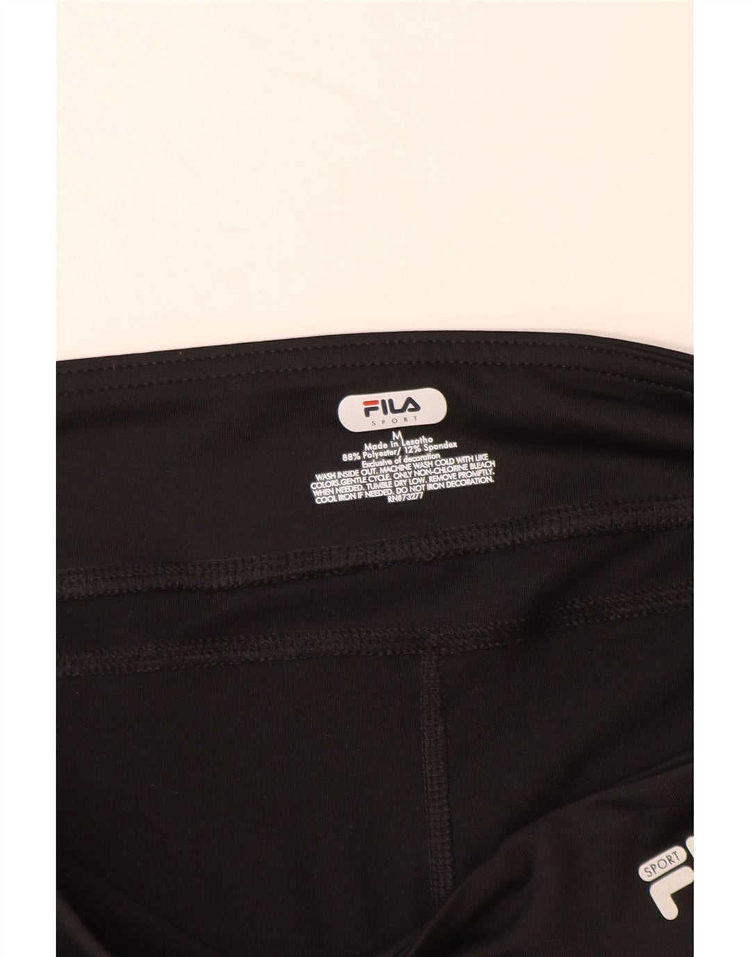 FILA Γυναικεία Κάπρι Κολάν UK 14 Μεσαίου Μαύρου Πολυεστέρα