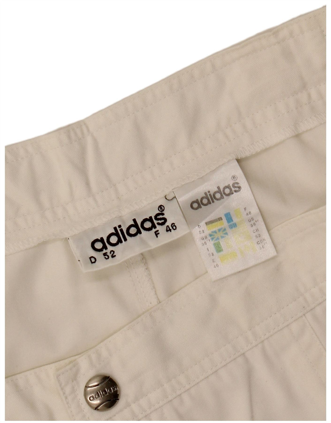Ανδρικό σορτς Chino ADIDAS W36 μεγάλο λευκό πολυεστέρα