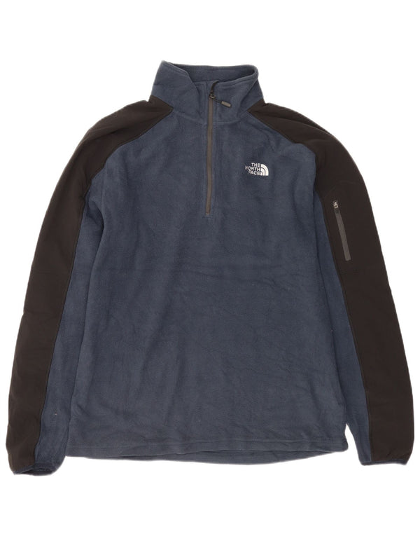 Το North Face Mens Polartec Fleece Jumper Medium Navy Blue Polyester
