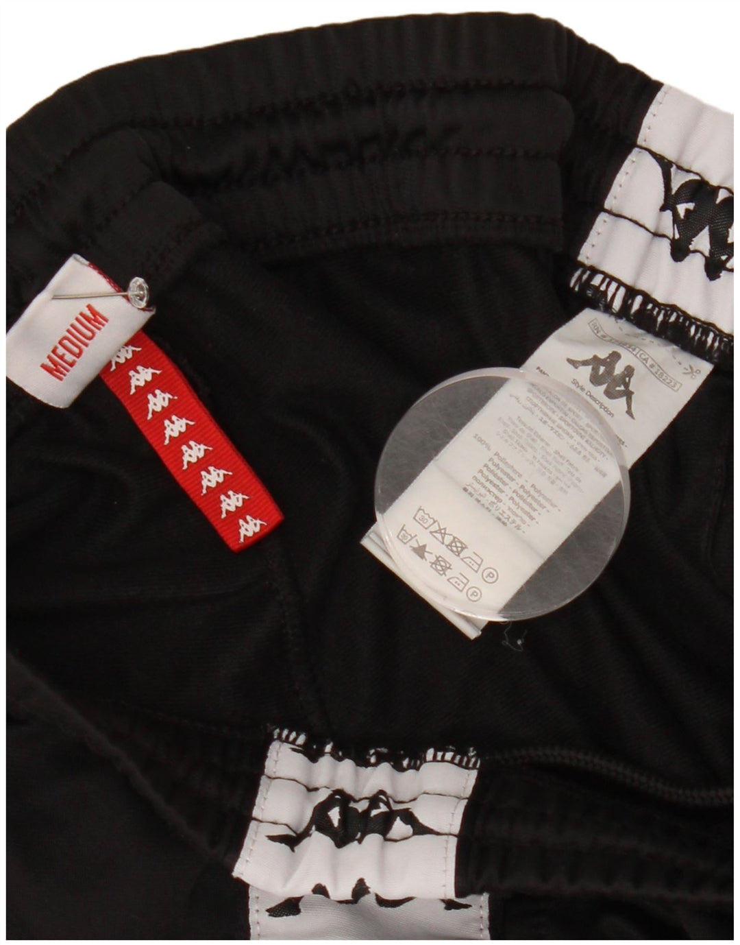 Ανδρική φόρμα γραφικής Kappa Παντελόνι Joggers Μεσαίο Μαύρο Πολυεστέρα