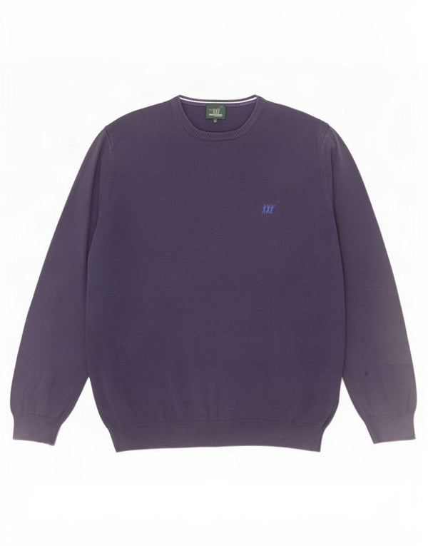 Ανδρικό πουλόβερ Henry Cottons Crew Neck Jumper XL Navy Blue Cotton