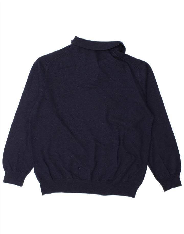 Ανδρικό πουλόβερ με λαιμό πόλο North Sails XL Μαλλί Navy Blue