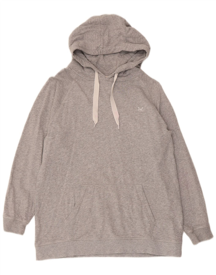 Crew Clothing Ανδρικά κουκούλα, βαμβακερό μεσαίο γκρι
