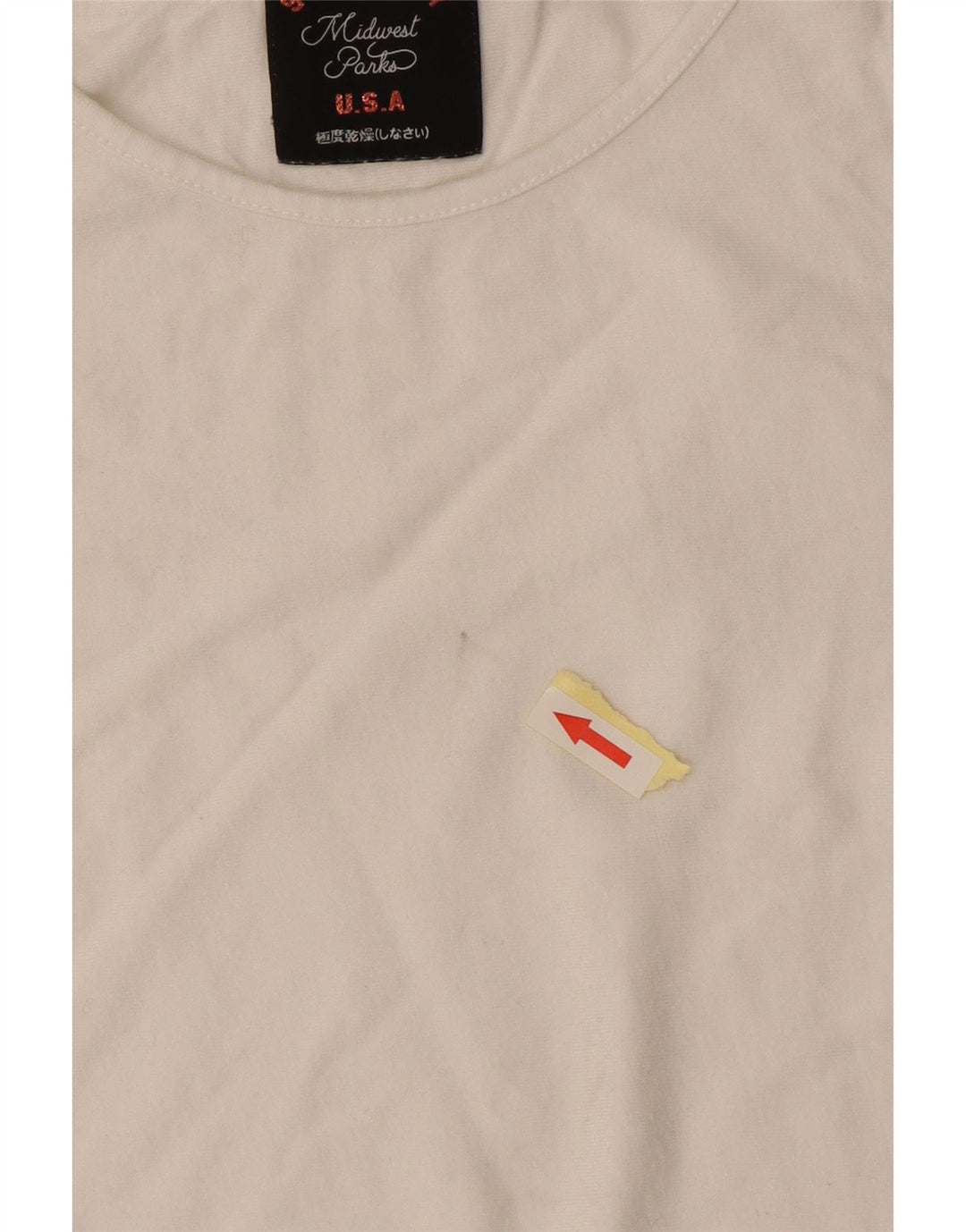 Superdry γυναικείο μπλουζάκι με κανονική εφαρμογή Τοπ UK 6 XS από λευκό βαμβακερό