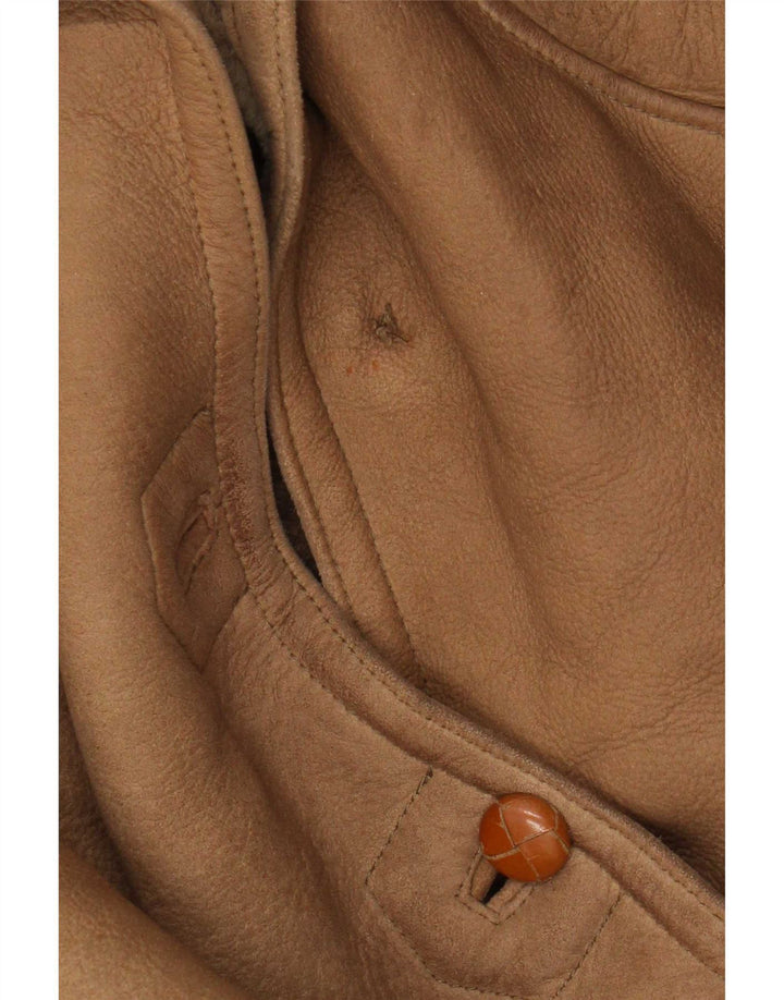 Vintage Γυναικείο Μπουφάν Shearling Batwing IT 44 Μεσαίο Καφέ