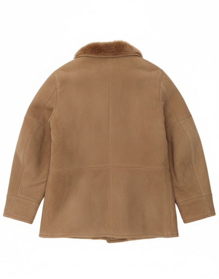 Vintage Ανδρικό Shearling Jacket IT 52 XL Brown Shearling