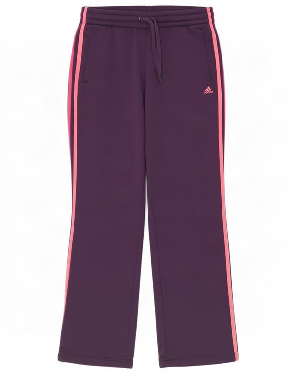 Adidas Womens Tracksuit Trousers UK 8/10 Small Purple Polyester