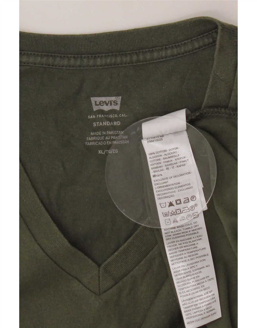 Ανδρικό T-Shirt Levi's Standard Top XL Χακί βαμβακερό