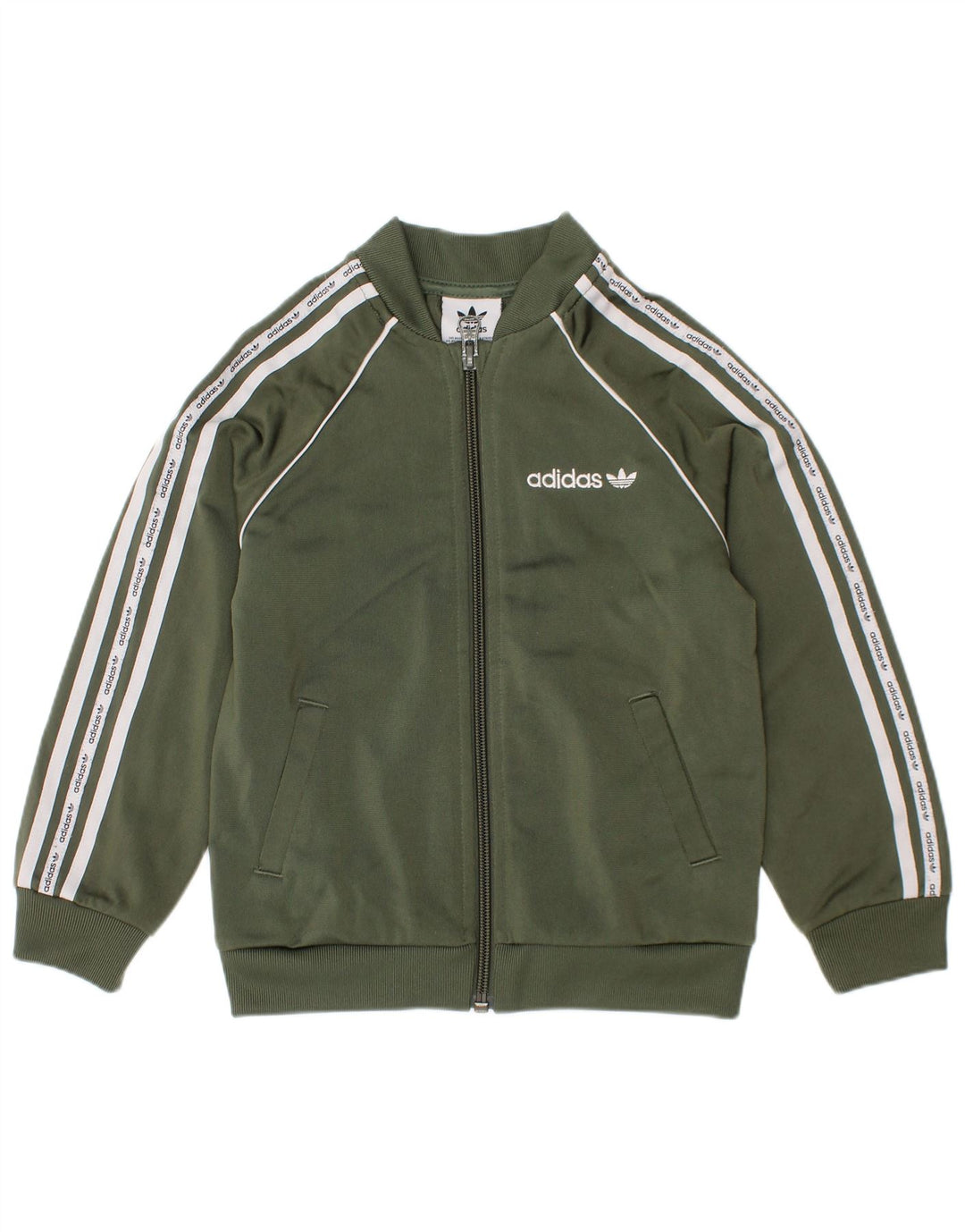 Adidas Graphic αθλητική φόρμα Adidas Top Jacket 2-3 Years Green Polyester