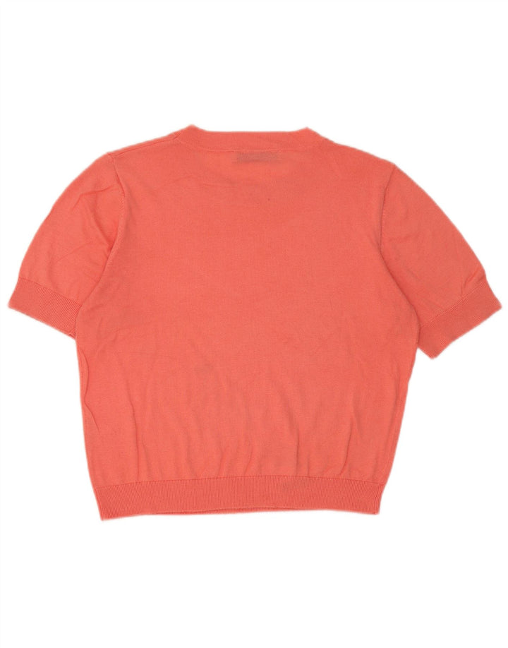 Zara Γυναικεία Μπλούζα Crop Top UK 10 Small Orange