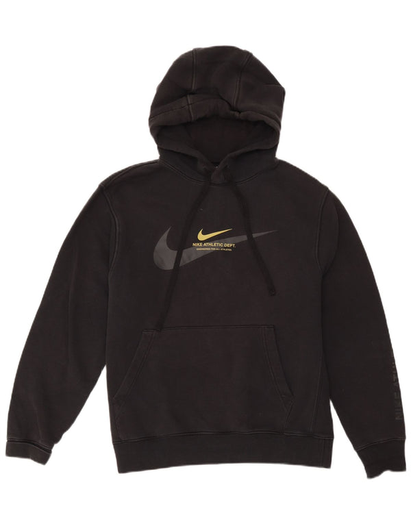 Ανδρικό γραφικό φούτερ NIKE, μεσαίο μαύρο βαμβακερό