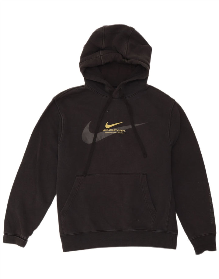 Ανδρικό γραφικό φούτερ NIKE, μεσαίο μαύρο βαμβακερό