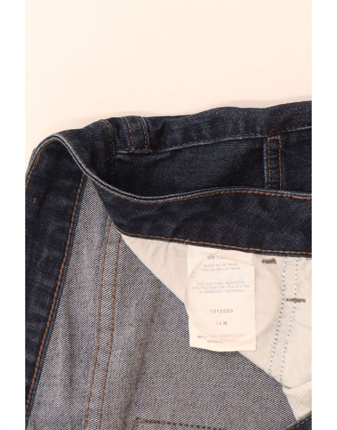 LEE Womens Riders Ψηλόμεσο Capri Jeans US 14 Large W34 L19 Navy Blue