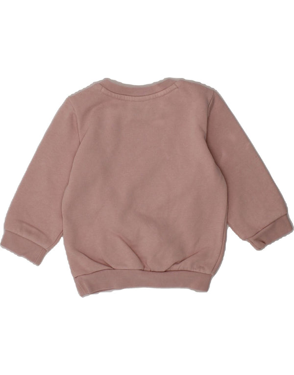 PUMA Baby Girls Graphic Sweatshirt Jumper 3-6 Months Pink Cotton