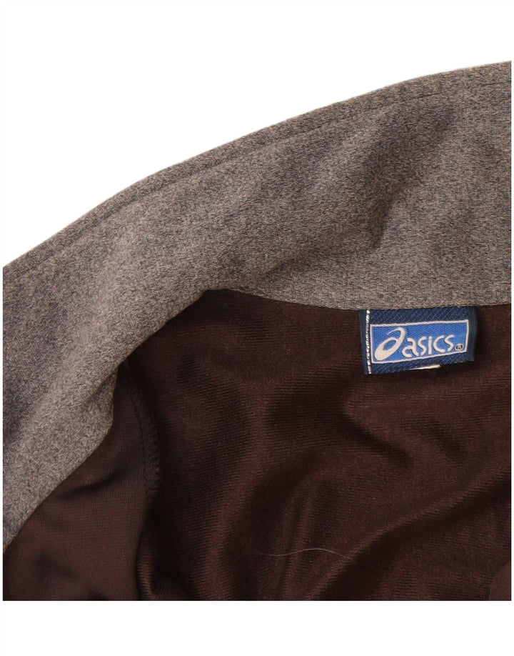 ASICS Ανδρική φόρμα αθλητικής φόρμας με γραφικές φόρμες ASICS Top Jacket Μεσαίου καφέ χρώματος πολυεστέρας