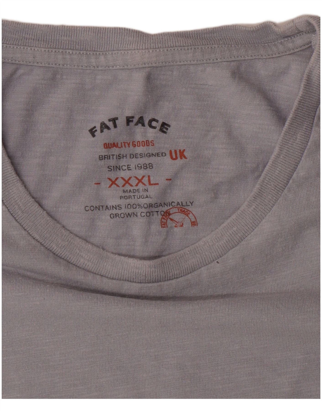 Fat Face Γυναικείο T-Shirt Top 3XL Γκρι βαμβακερή μοτοσυκλέτα