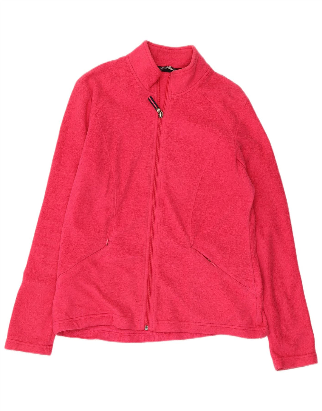 MARKS & SPENCER Womens Fleece Jacket UK 14 Medium Pink