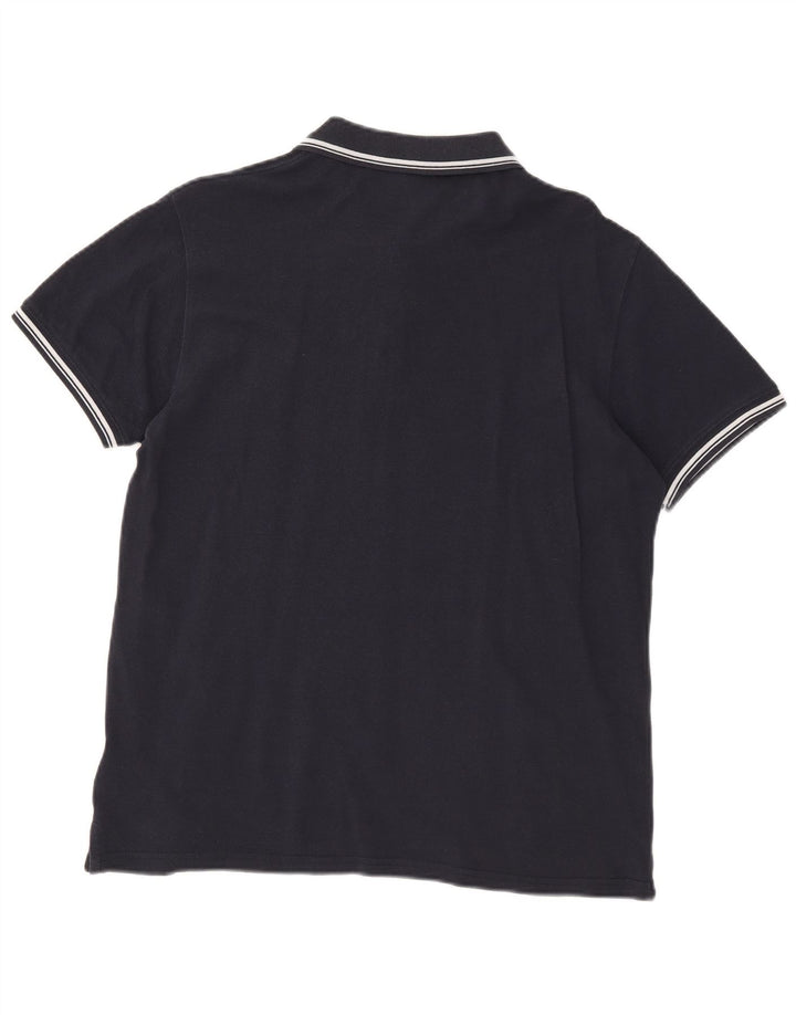 Sergio Tacchini Ανδρικό πουκάμισο Polo, Βαμβακερό μεσαίο ναυτικό