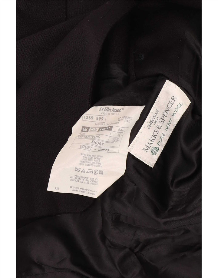 Marks & Spencer Ανδρικό σακάκι Blazer 2 κουμπιών UK 44 XL Μαύρο