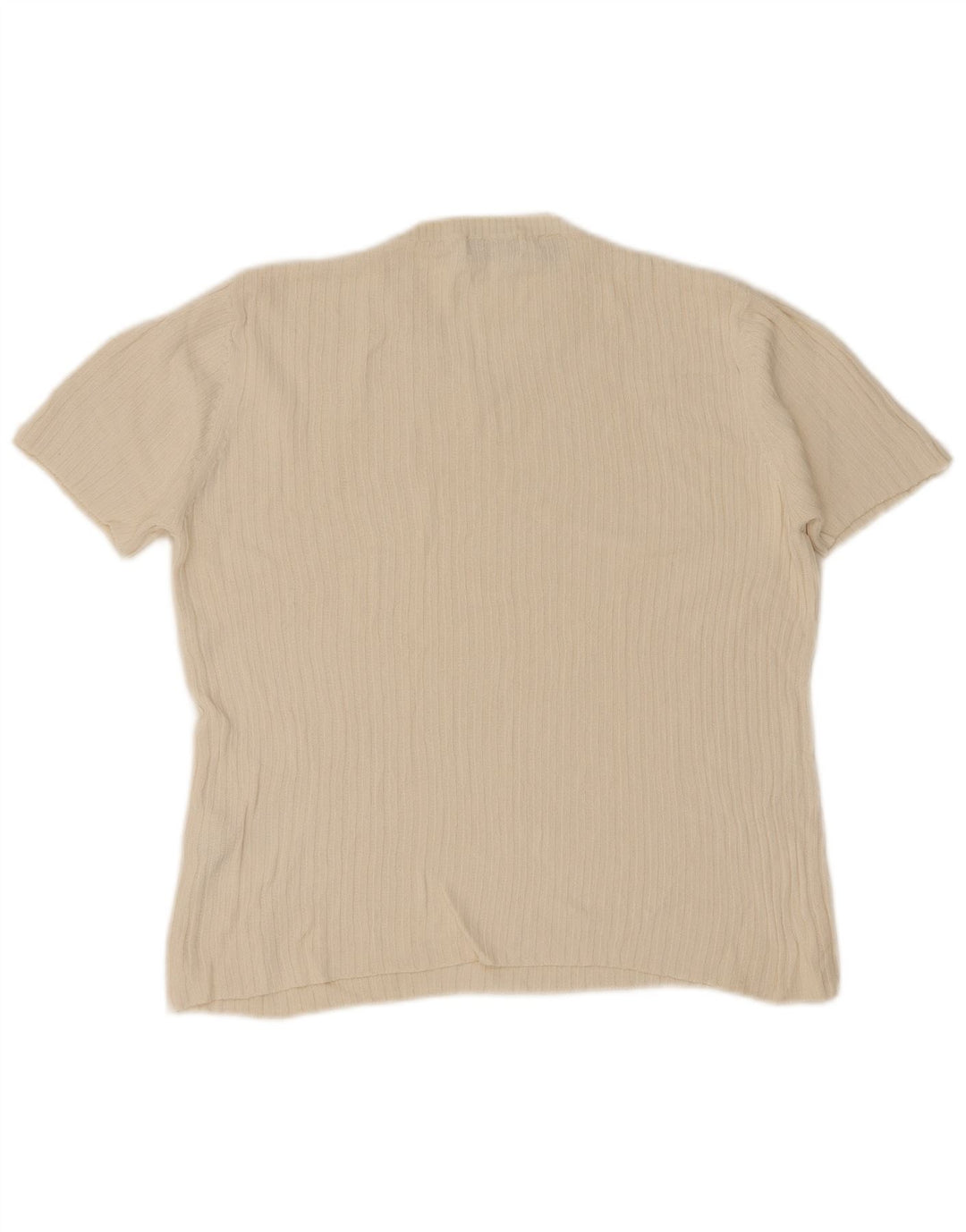 Ανδρικό T-Shirt Zara Top Large Beige Βαμβακερό