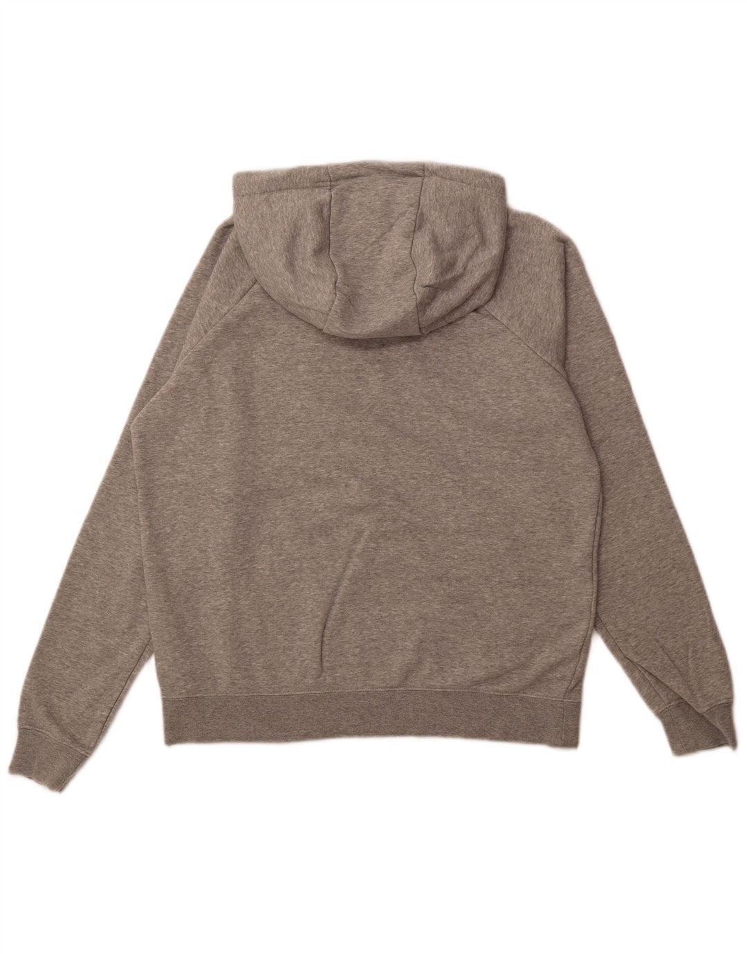 NIKE Womens Oversized Hoodie Jumper UK 10 Small Grey Cotton