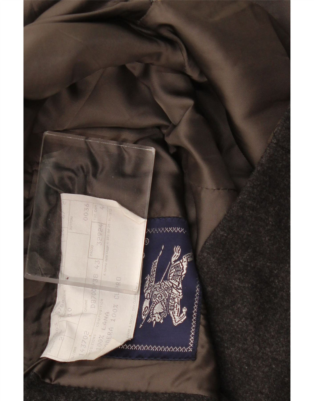 Burberrys Ανδρικό σακάκι 2 κουμπιών Blazer IT 54 XL Γκρι μαλλί