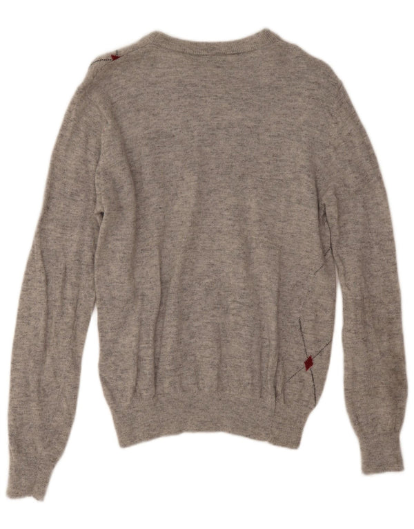 Ανδρικό πουλόβερ Lotto Crew Neck Jumper Medium Grey Argyle/Diamond Wool