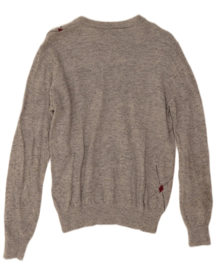 Ανδρικό πουλόβερ Lotto Crew Neck Jumper Medium Grey Argyle/Diamond Wool
