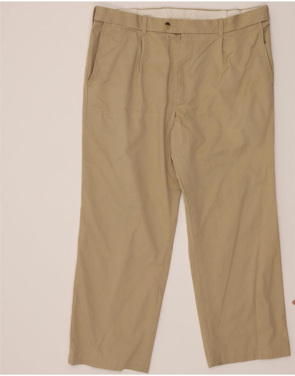 Marks & Spencer Ανδρικό ίσιο παντελόνι Chino W40 L29 Μπεζ βαμβακερό