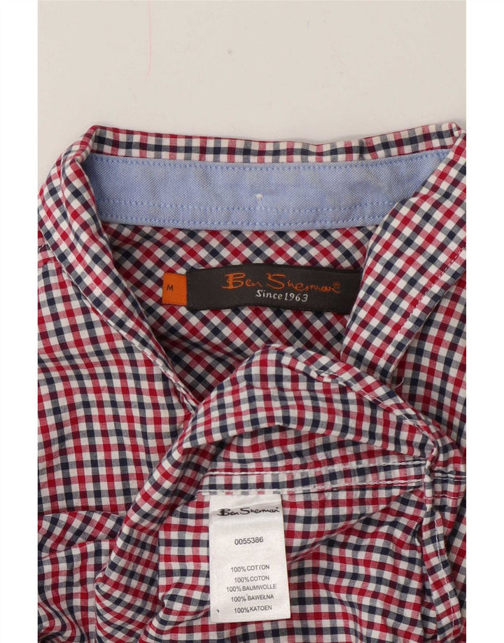 Ανδρικό πουκάμισο Ben Sherman με κανονική εφαρμογή, μεσαίο κόκκινο βαμβακερό Gingham