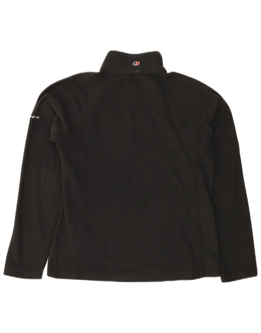 Berghaus γυναικείο φερμουάρ με λαιμόκοψη φλις άλμα UK 14 μεγάλο μαύρο πολυεστέρα