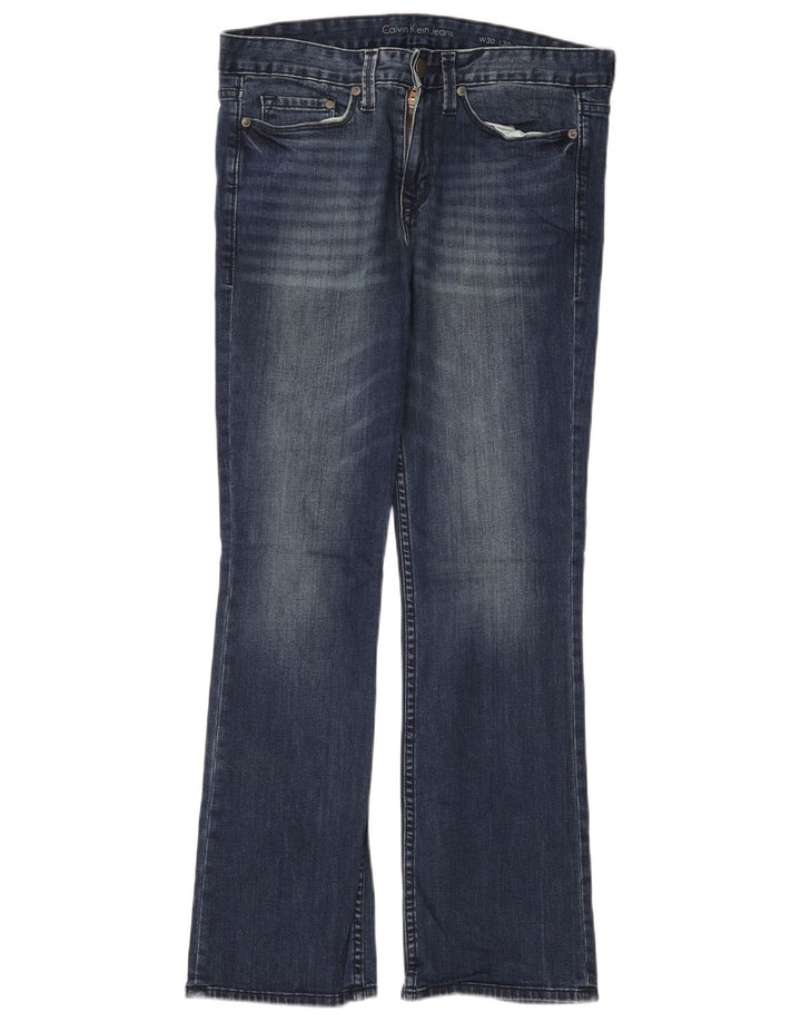 CALVIN KLEIN Γυναικείο τζιν μοντέρνο μποτάκι W30 L30 Navy Blue Cotton