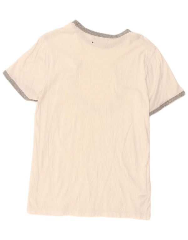 Fred Perry Ανδρικό γραφικό T-Shirt Top Μικρό λευκό βαμβακερό
