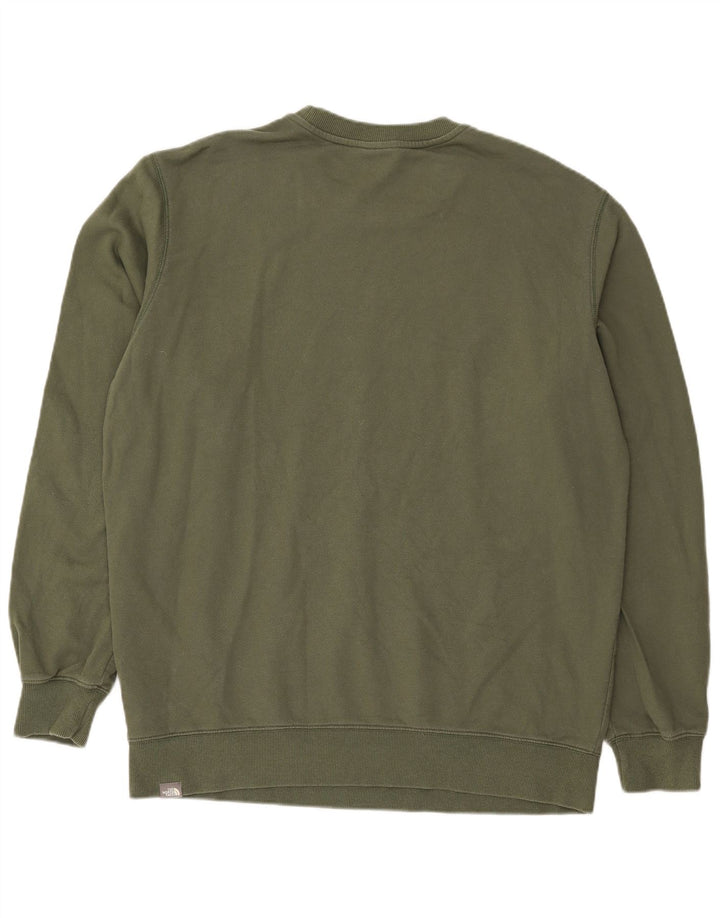 Ανδρικό γραφικό φούτερ North Face Jumper XL Khaki Cotton
