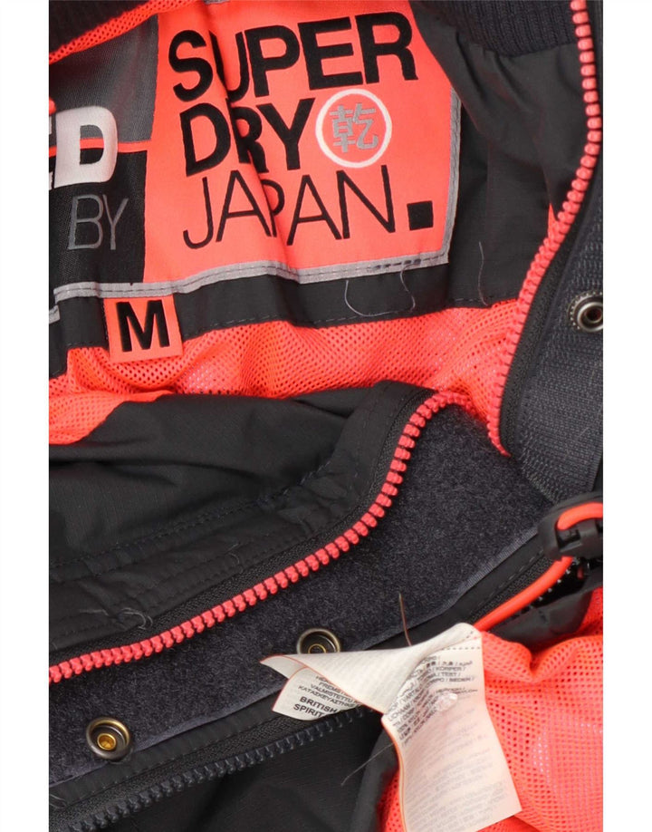 Superdry Γυναικείο Μπουφάν βροχής UK 14 Medium Grey Nylon