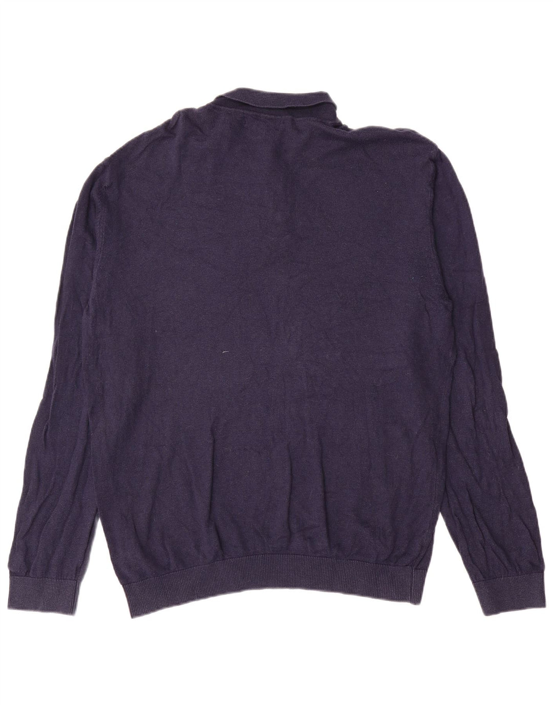 Ανδρικό πουλόβερ με λαιμόκοψη Marks & Spencer XL Navy Blue