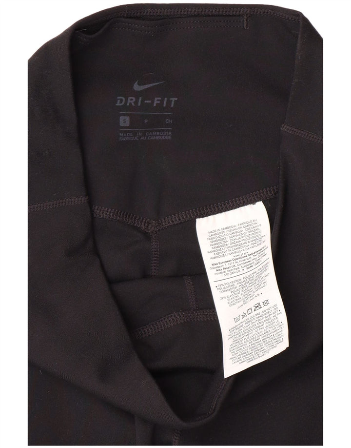 Γυναικεία κολάν NIKE Dri Fit Capri UK 8 Small Black Polyester