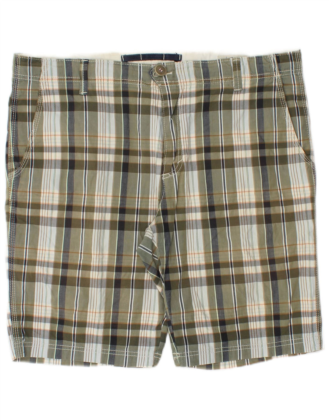 Playlife Ανδρικό σορτς Chino W36 Μεγάλο Χακί Καρό