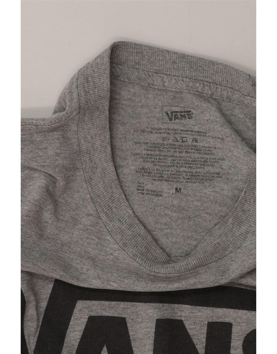 Ανδρικό γραφικό T-Shirt Vans Top Μεσαίο γκρι βαμβακερό