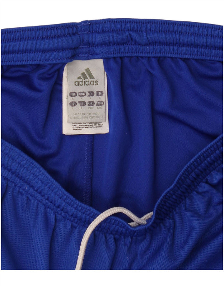 Ανδρικό αθλητικό σορτς Adidas μεγάλο μπλε πολυεστέρα